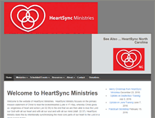 Tablet Screenshot of heartsyncministries.org